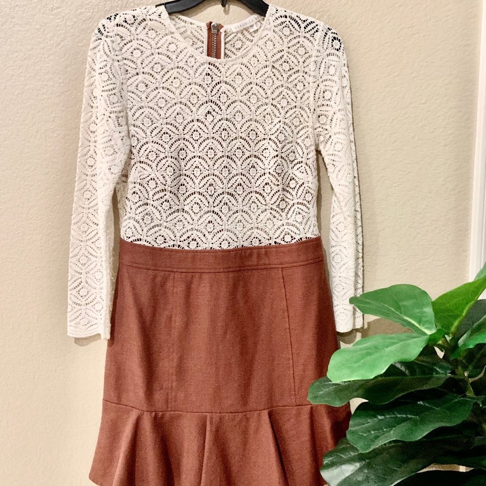 Veronica Beard Lace Detail Mini Dress, Size 6
